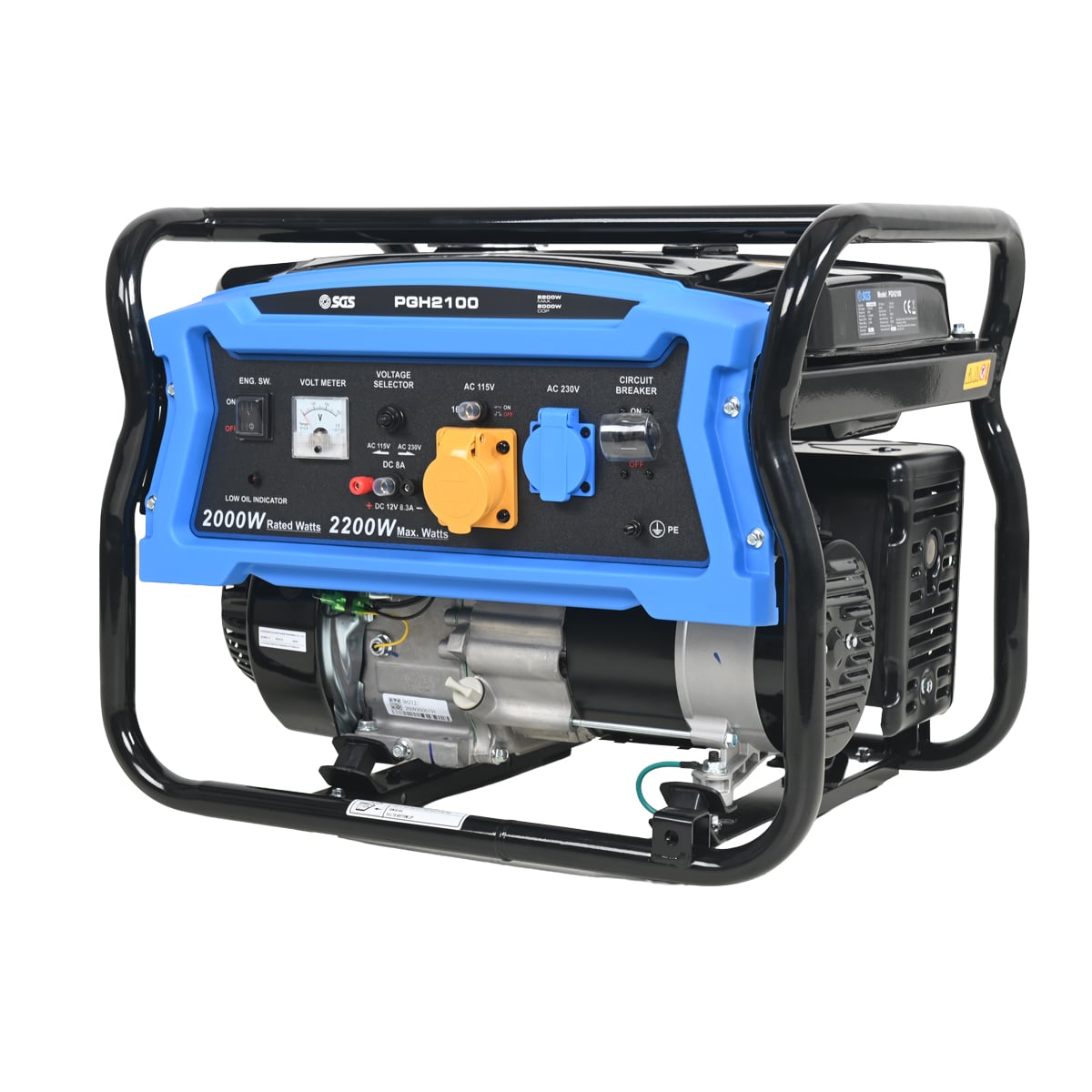 SGS 2100W 2.6 kVA Heavy Duty Portable Petrol Generator 4-Stroke 7 HP